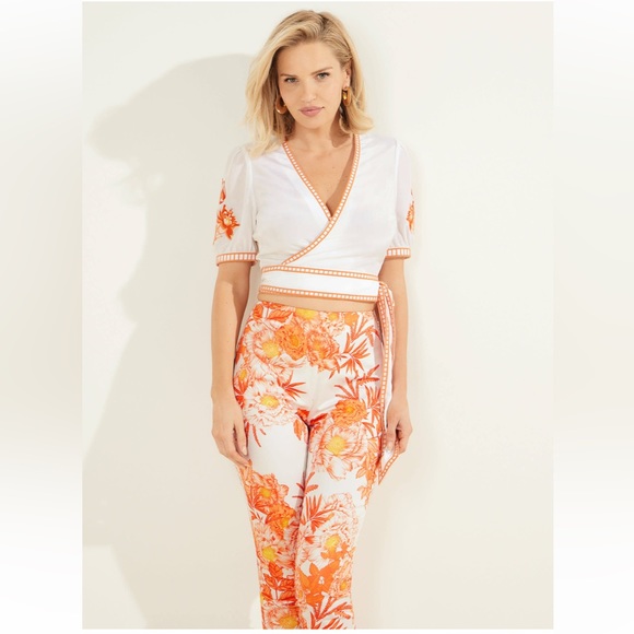 Marciano Print Pattern Skinny Pants - Size M - Picture 5 of 14